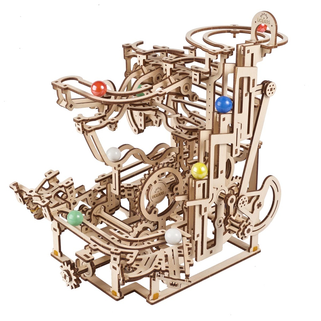 UGears Marble Run Tiered Hoist - 3
