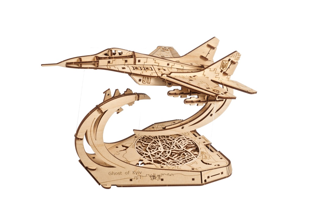 UGears Ghost of Kyiv Ukrainian Fighter