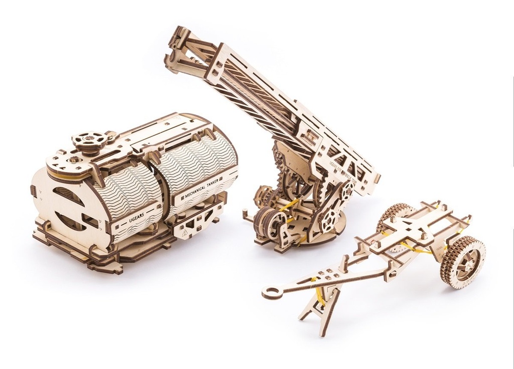 UGears Additions for Truck "UGM-11" (Tanker, Fire Ladder and Chassis)