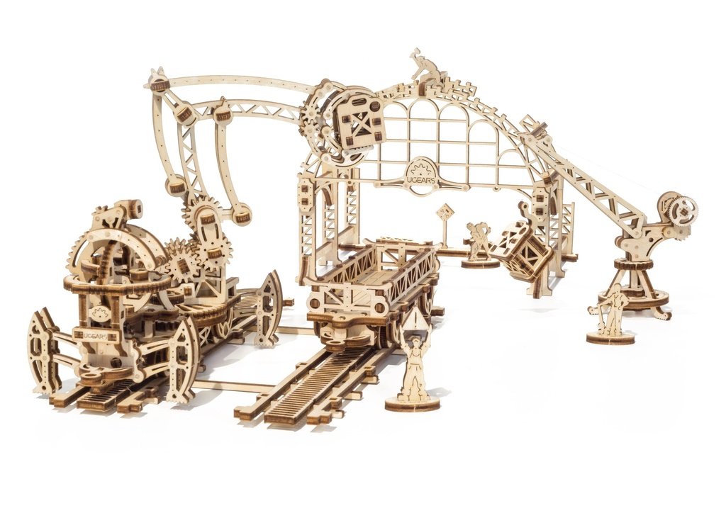 UGears Mechanical Town Rail Manipulator